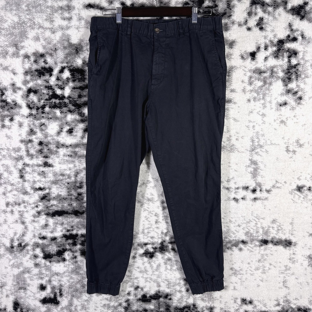 Bearbottom Pants Mens Size Extra Large Black Tapered Leg Stretch Chino‎ Preppy